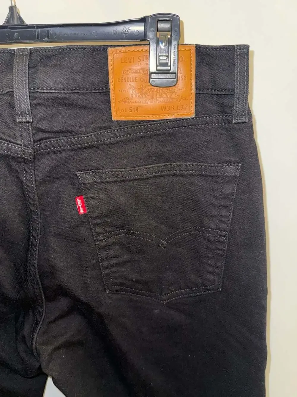 Levi's Premium 514 Straight Fit Black Jeans W33 L32